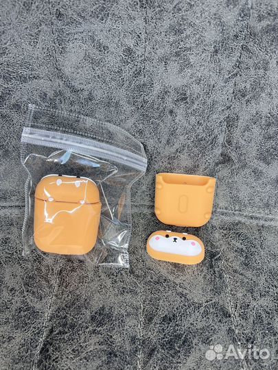 Чехол на AirPods 1/2 котик