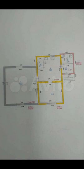 Дом 69 м² на участке 30 сот.