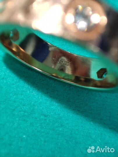 Кольцо с бриллиантами в стиле Cartier 585 8.14гр