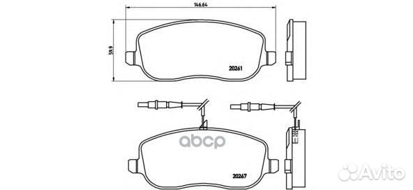 P23090 879 12573096Bколодки дисковые пCitroe