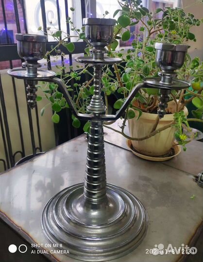 Подсвечник латунь СССР