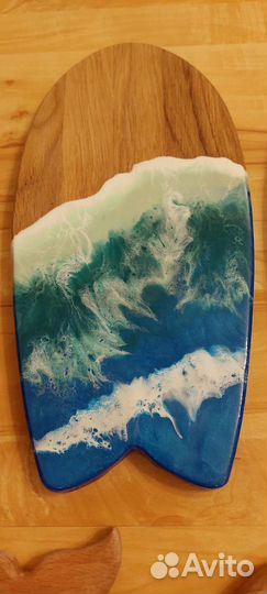 Дизайнерские доски с эпоксидной смолой: серф и кит