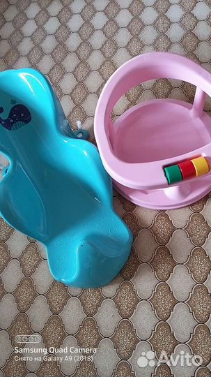 Горка и сиденья для купания