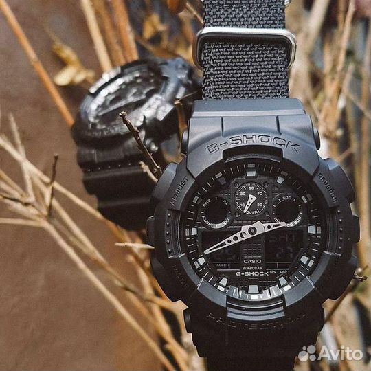 Мужские наручные часы Casio G-Shock GA-100BBN-1A