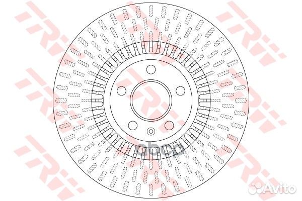 Диск тормозной перед DF6216 TRW