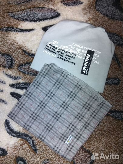 Комплект шапка и снуд для мальчика