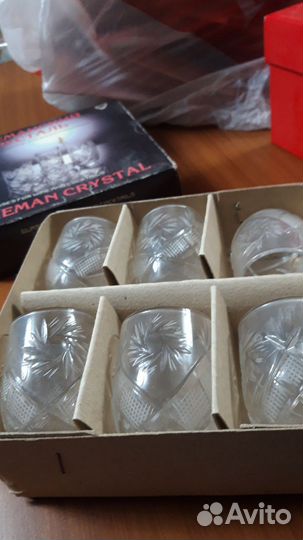 Хрустальные рюмки СССР для вина