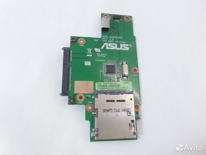 Плата SATA HDD Asus K50I cardreader REV: 2.0