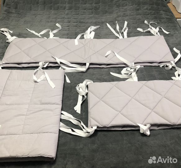 Бортики одеяло простыня в детскую кроватку