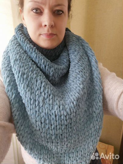 Шаль вязаная ручная работа