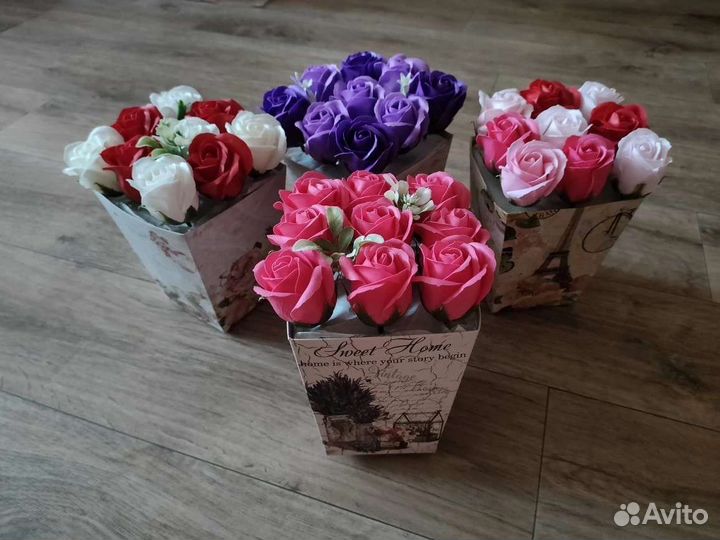 Мыло ручной работы букеты