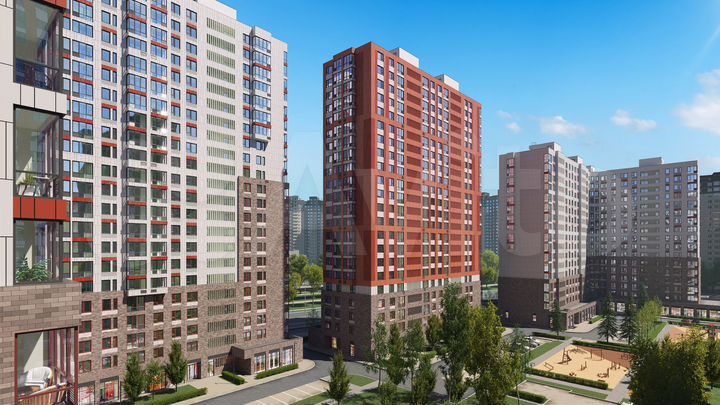 3-к. квартира, 70,1 м², 15/22 эт.