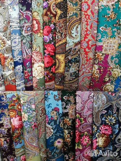 Павловопосадский платок шерсть