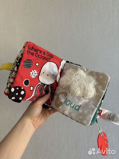 Мягкая книга для малыша motherbear / mothercare