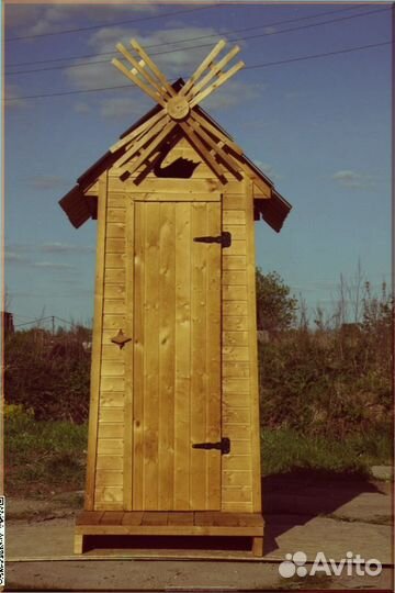 Дачный туалет деревянный QIM