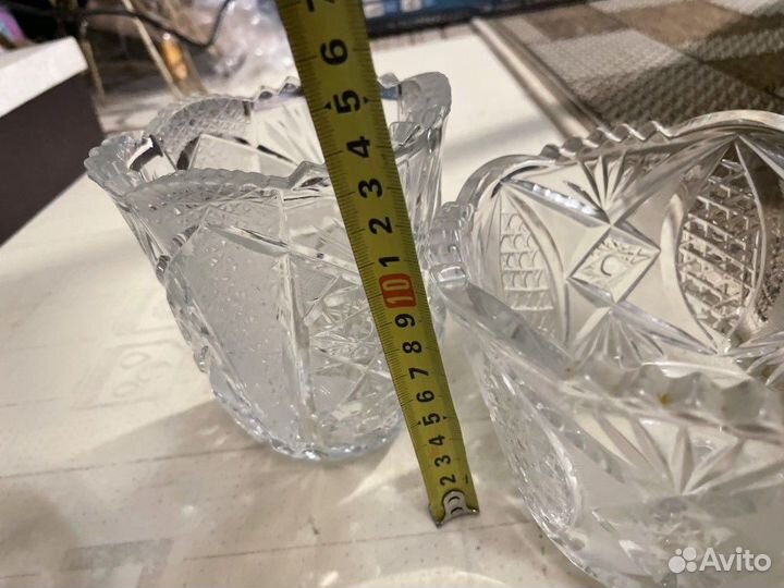 Хорошая посуда СССР салатники хрусталь