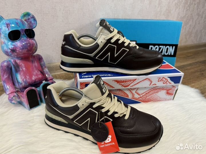 Р48,49 New Balance 574 Classic кожаные кроссовки