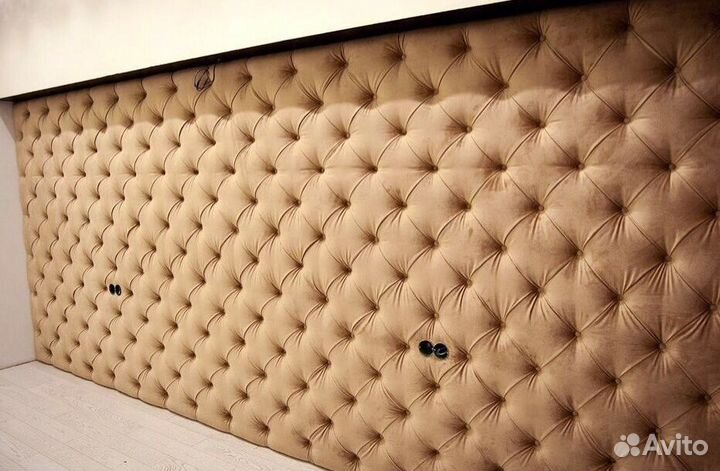 Мягкие стеновые панели, кровати, изголовья