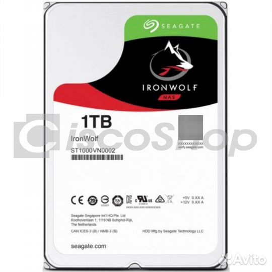 Жесткий диск Seagate Iron Wolf Guardian NAS 1TB 3