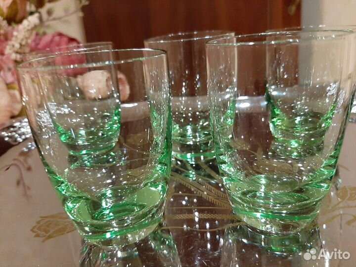 Рюмки, стопки цветное стекло, СССР