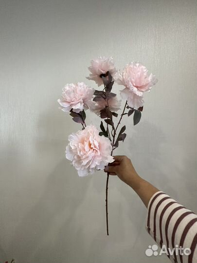 Пионы для напольной вазы Искусственные