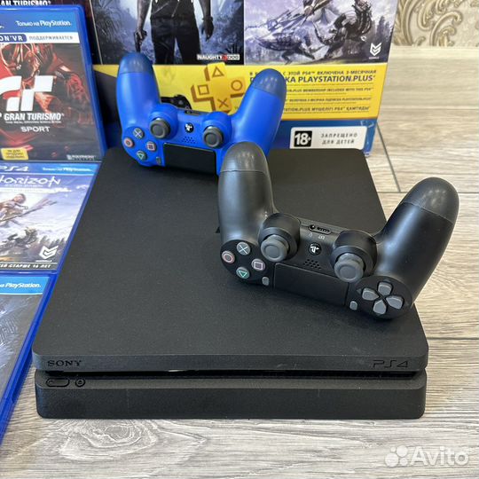 Sony PS4 Slim V2 / Игры / 2 Джойстика