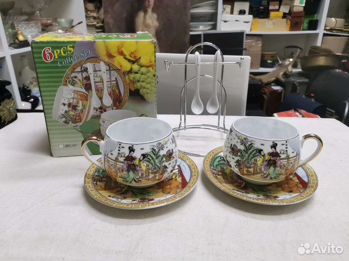 Набор кофейных пар в китайской тематике Pearl (Ч)