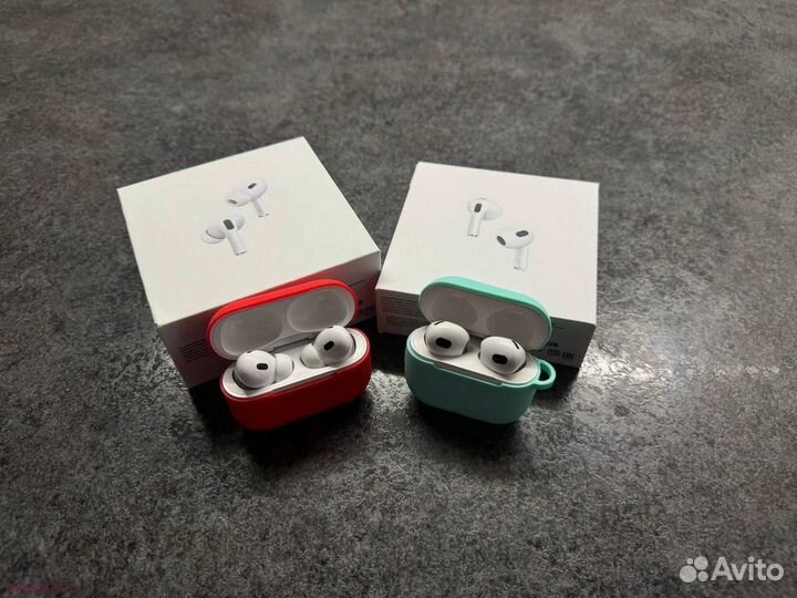 Неотличимые AirPods 4/Pro 2 Чип Airoha +чехол