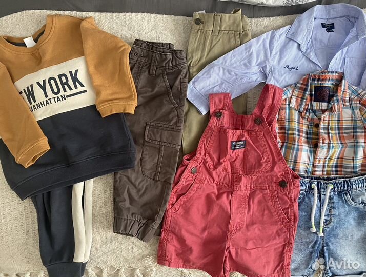 Вещи hm, carter’s, Benetton на мальчика 2 года