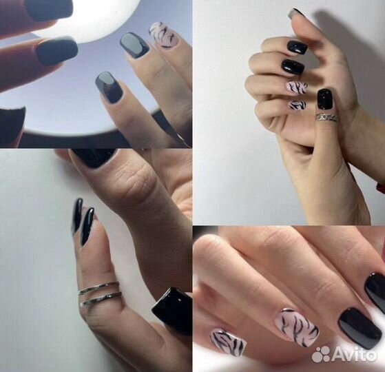 Маникюр коррекция наращивание ногтей