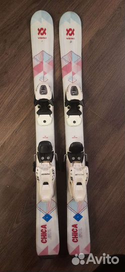 Лыжи горные детские 90см с ботинками