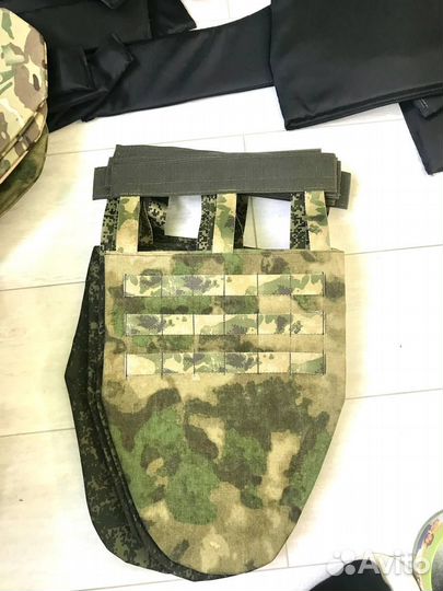 Напашник с кевларом. Мох. Мультикам. Цифра