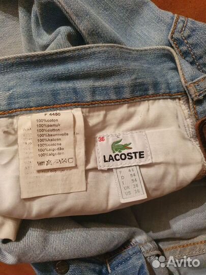 Джинсы Lacoste оригинал 36 р