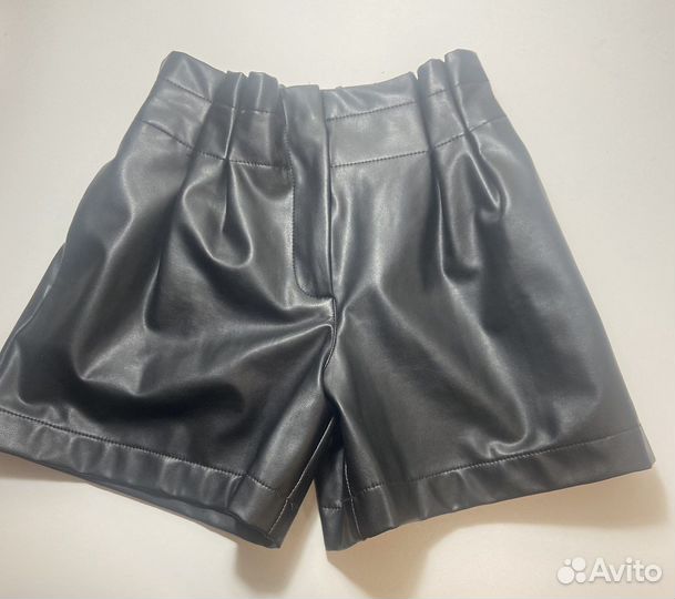 Шорты из экокожи для девочки zara