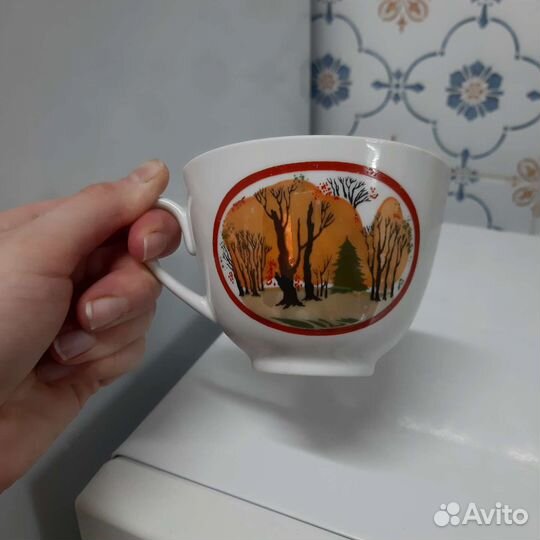 Чашка Золотая роща лфз СССР