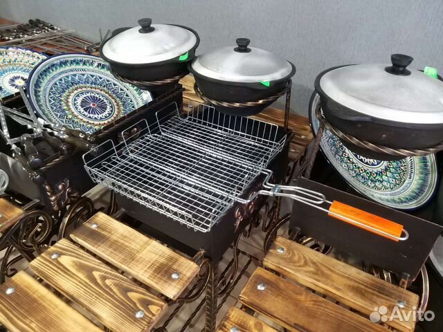 Большая решетка для гриля и барбекю