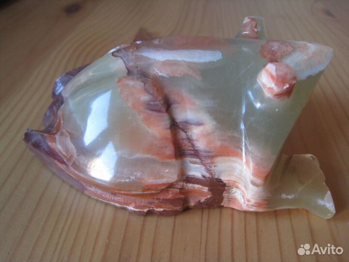 Фигурка Жаба Лягушка природный камень 361гр