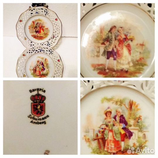 Тарелка с романтической сценой adams. england