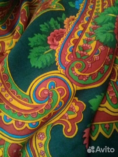 Павловопосадская шаль 148 на 148, винтаж
