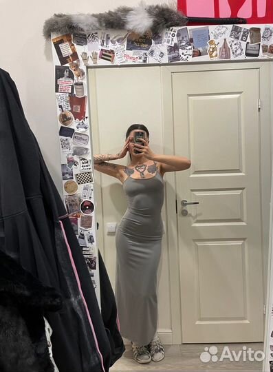 Платье макси skims type