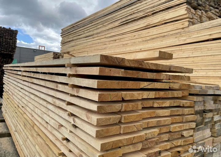 Доска обрезная любые размеры сосна