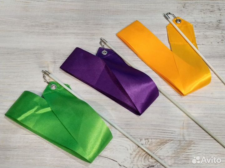 Лента гимнастическая 4 м с палочкой Grace Dance