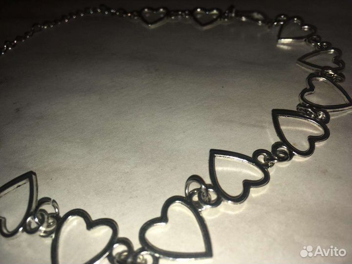 Колье серебро