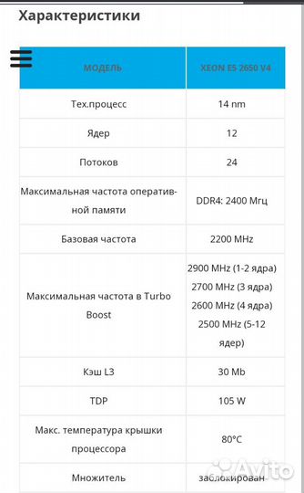 Xeon E5-2650v4