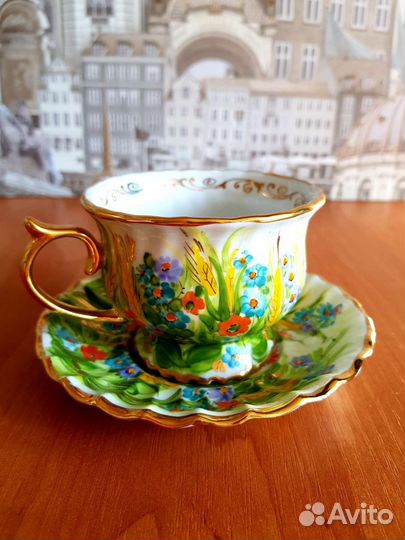 Чашка гжель автор рос.Львова