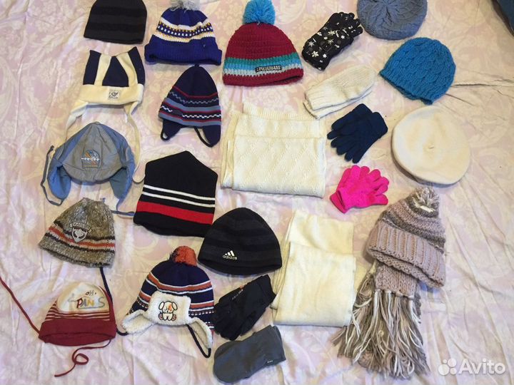 Шапка, Берет рукавички варежки перчатки шарф