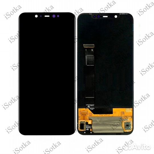 Дисплей Айсотка для Xiaomi Mi 8 черный Oem Lcd