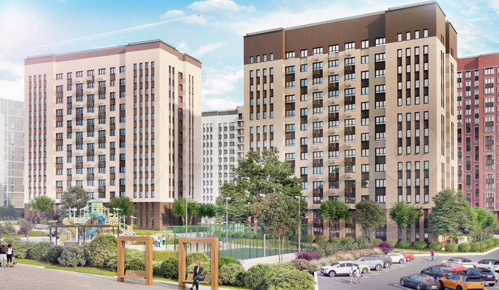 3-к. квартира, 68,4 м², 17/17 эт.