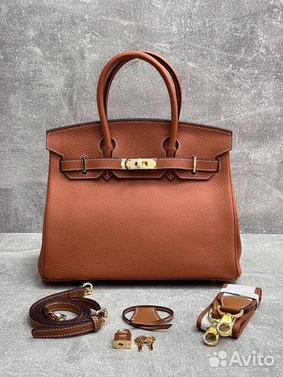 Сумка женская hermes birkin 25 натуральная кожа