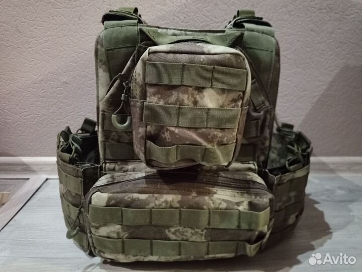 Бронежилет разгрузка плитник новый мох олива MC